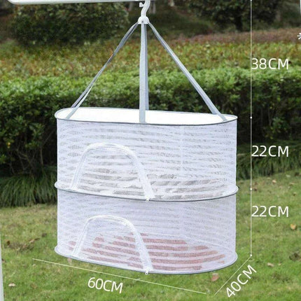 Grey Multi-Layer Mesh Drying Net - Perfect for Vegetables, Laundry, and More - Très Elite