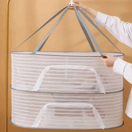 Grey Multi-Layer Mesh Drying Net - Perfect for Vegetables, Laundry, and More - Très Elite