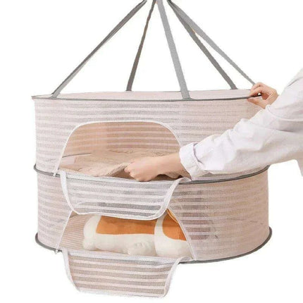 Grey Multi-Layer Mesh Drying Net - Perfect for Vegetables, Laundry, and More - Très Elite