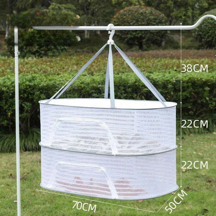 Grey Multi-Layer Mesh Drying Net - Perfect for Vegetables, Laundry, and More - Très Elite