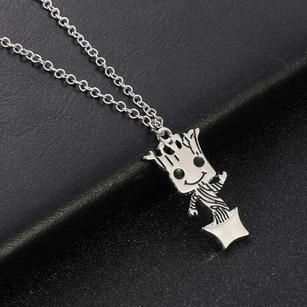 Groot Charm Necklace - Stylish Sci-Fi Jewelry for Women - Très Elite