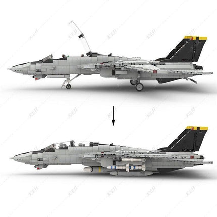 Grumman F-14 Tomcat Model Kit - A Fun Aviation Experience for Young Builders - Très Elite