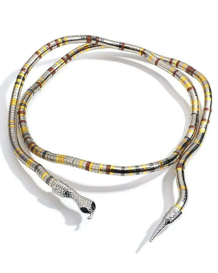 Edgy Bendy Snake Jewelry Set - Punk Chic for Everyone