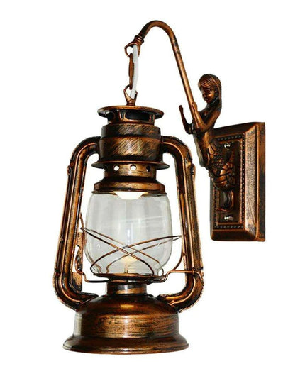 Retro Antique Copper Wall Lantern Sconce - Add Timeless Elegance to Your Home