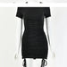 Sultry Ruched Bodycon Mini Dress | Short Sleeve O Neck