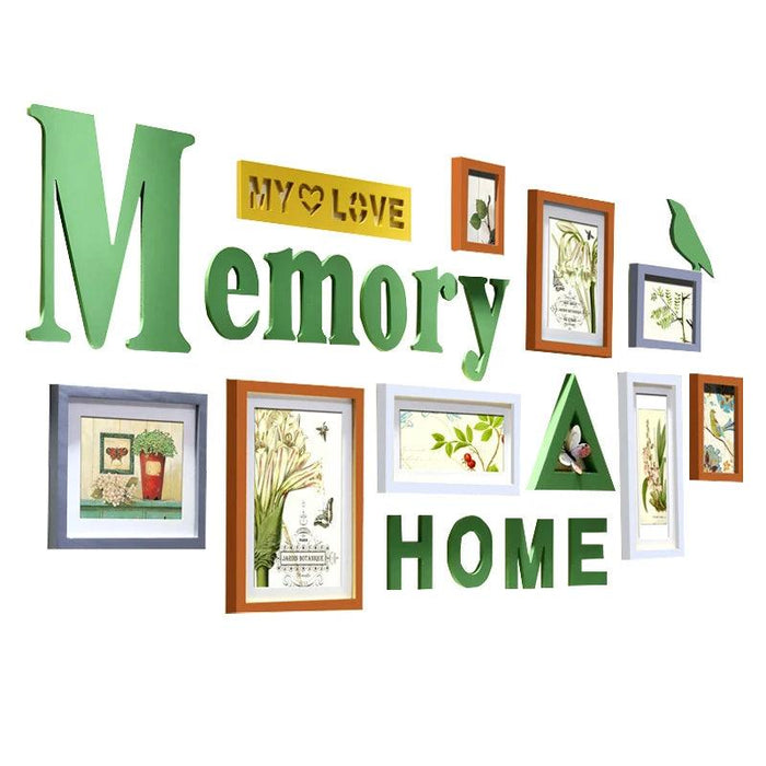 Rustic Charm 11-Piece Photo Frame Set for Cozy Home Decor