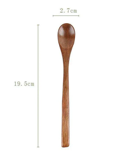 Handcrafted Eco-Friendly Japanese Wooden Spoon - Essential Tool for Soups, Rice, and Desserts