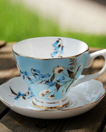 Luxurious Black Floral Porcelain Tea Set for Elegant Gatherings