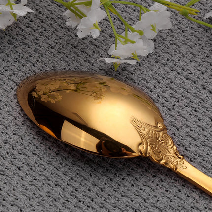 Gold Vintage Stainless Steel Cutlery, Individual Pieces | Très Elite
