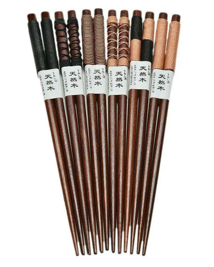 Vintage Japanese Wooden Chopsticks Set - Unique Retro Gift Collection