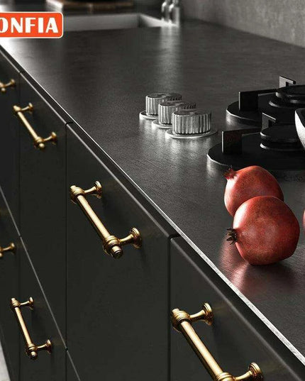 Elegant Rose Gold Cabinet Handles - High-Quality PVD Finish