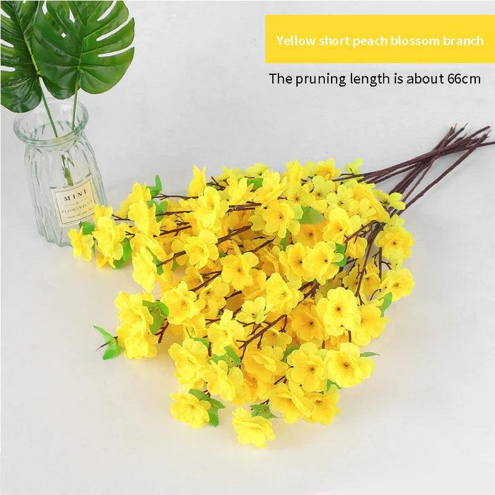 Silk Cherry Blossom Stems - 65CM & 125CM Faux Floral Arrangements for All-Season Home and Event Decor