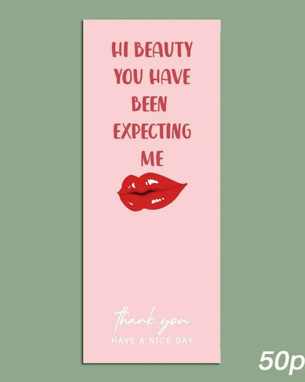 Charming "Nice To Meet You Too" Adhesive Thank You Seals - Pack of 20-50