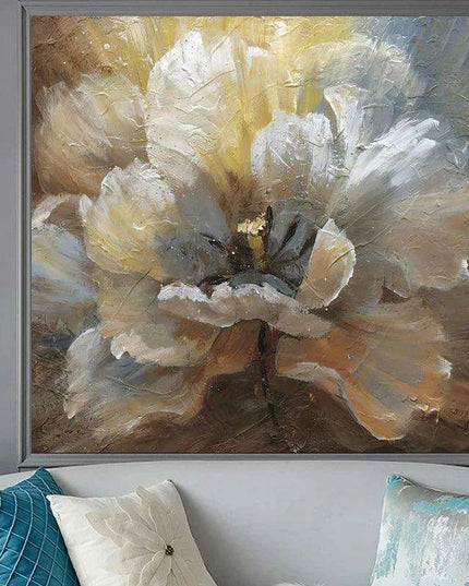 Colorful Floral Abstract Canvas Print: Enhance Your Space with Artistic Flair