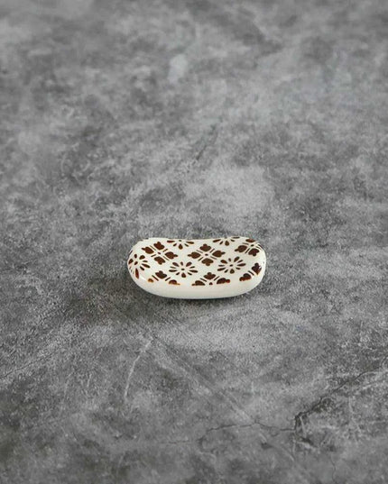 Elegant Square Ceramic Chopstick Holder - 1pc for Stylish Dining Experience