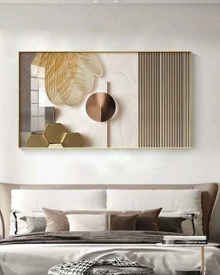 Nordic Gold: Exquisite Canvas Prints for Elegant Home Decoration