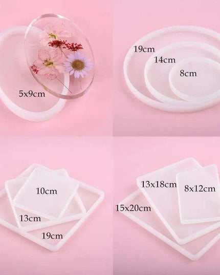 Creative Custom Coaster Silicone Mold Kit for Unique Designs