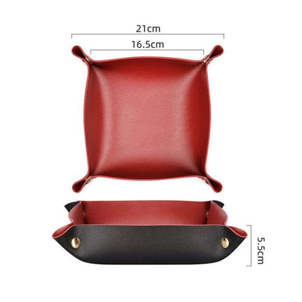 Elegant Leather Catchall Tray for Jewelry and Daily Essentials - Chic Storage Solution