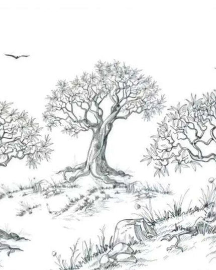 Tranquil Tropical Oasis 3D Wall Mural - Custom Sizes Available