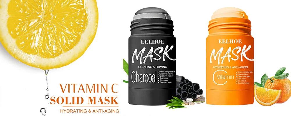 Green Tea and Eggplant Facial Mask Stick for Radiant Skin