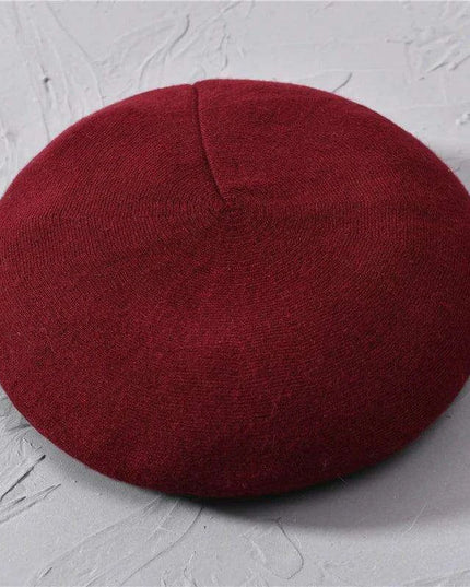 Elegant Cashmere Blend Beret - Trendy Winter Hat for Fashion-Forward Women