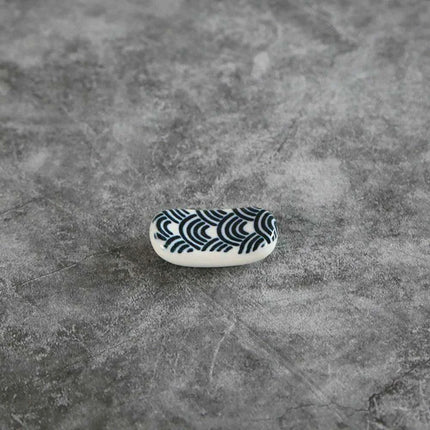 Elegant Square Ceramic Chopstick Holder - 1pc for Stylish Dining Experience