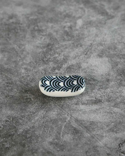 Elegant Square Ceramic Chopstick Holder - 1pc for Stylish Dining Experience