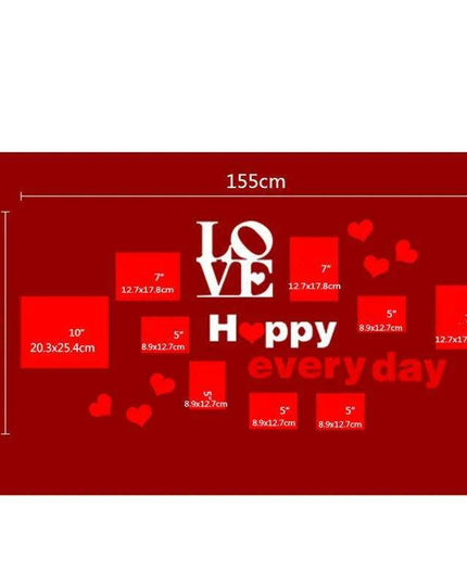 Charming Wedding Memory DIY Photo Frame Collection – Set of 12