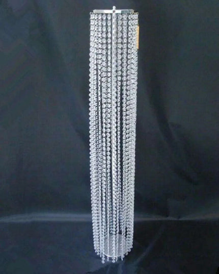 Luxurious Acrylic Crystal Centerpiece Collection - 6 Pieces, 110CM Diameter