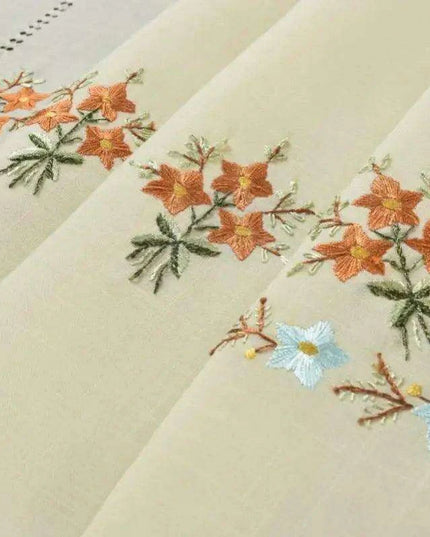 Sophisticated Beige Handcrafted Table Linen Set with Napkins for Luxurious Dining