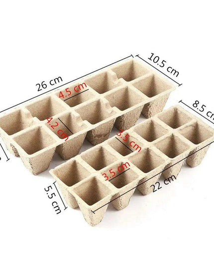 Eco-Friendly Biodegradable Seedling Starter Kit with 5 Paper Pulp Trays
