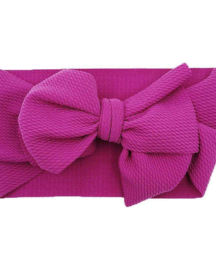 Chic Oversized Bow Turban Headband for Fashion-Forward Baby Girls