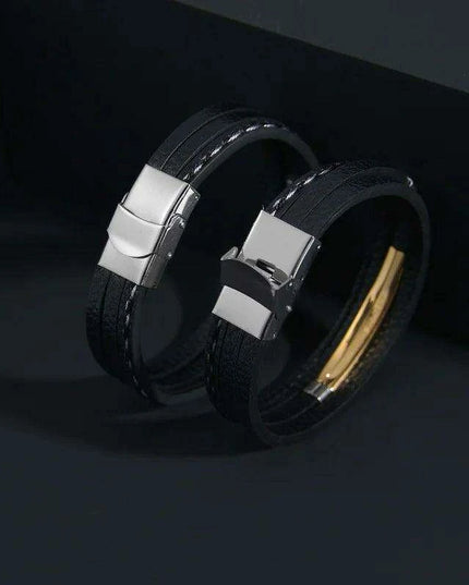 Customizable Leather Date Bracelets with Engraved Personalization