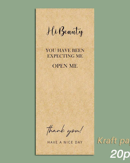 Charming "Nice To Meet You Too" Adhesive Thank You Seals - Pack of 20-50