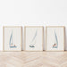 Coastal Nursery Sailboat Wall Art - Modern Elegance for Your Space