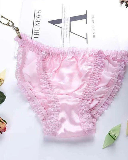 Opulent Plus Size Silk Satin Seamless Knickers for Women