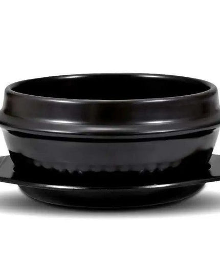 16-Piece Korean Dolsot Stone Bowl and Ceramic Ramen Set with Serving Trays - Assorted Sizes