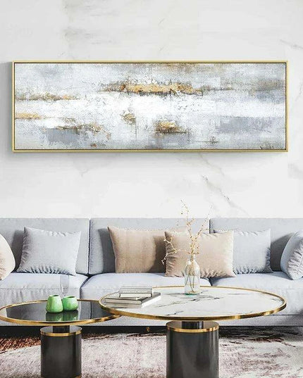 Elegant White Abstract Canvas Art for Modern Home Decor - Trendy Wall Accent
