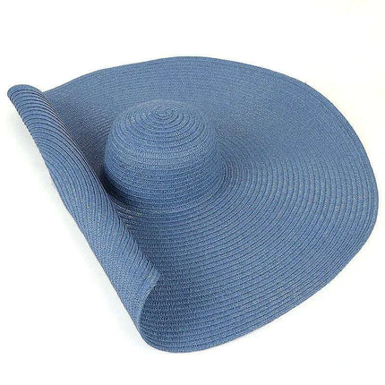 Extra-Wide 25cm Brim Floppy Straw Sun Hat for Women - UV Protection, Travel-Friendly Summer Essential - Wholesale Options Available