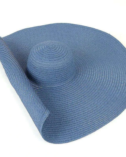 Extra-Wide 25cm Brim Floppy Straw Sun Hat for Women - UV Protection, Travel-Friendly Summer Essential - Wholesale Options Available