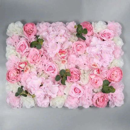 Elegant Floral Wall Art Handmade with Cotton, Silk, and Artificial Blooms