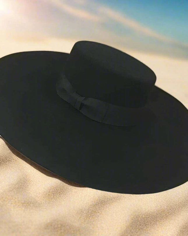 Sophisticated Wool Fedora Hat with Bow