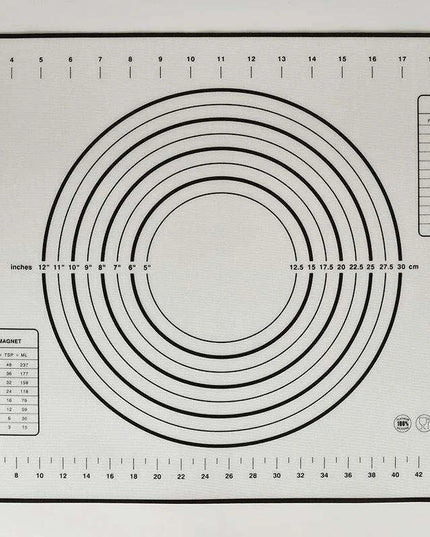 Versatile Silicone Baking Mat with Measurement Guide - Essential Tool for Effortless Cooking and Baking