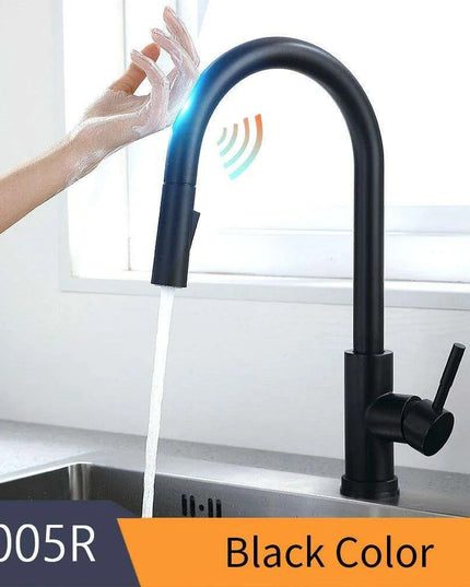 Smart Touch Sensor-Enabled Rotating Kitchen Faucet with Innovative Design