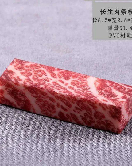 Lifelike Meat Replica Props for Photography and Home Decor - Realistic Steak, Pork, and Bacon Models