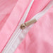 Korean Princess Pink Bow Cotton Bedding Set with Ruffles