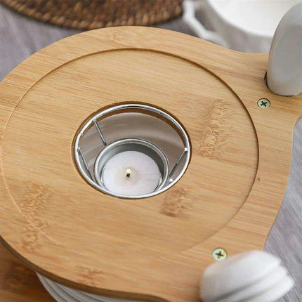 Nordic Elegance 21-Piece Pineapple Design Ceramic Dining Set