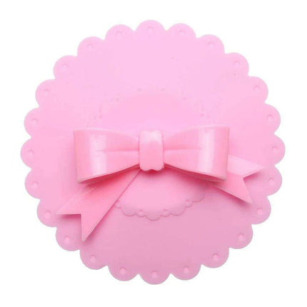 Charming Bowknot Silicone Cup Lid - Stylish and Secure Beverage Cover