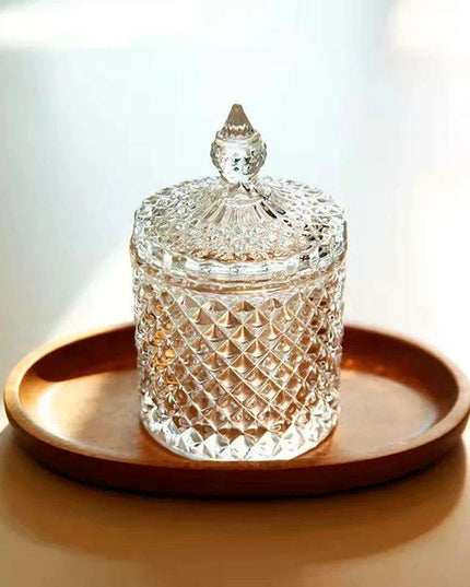 Chic Minimalist Glass Organizer Jar for Jewelry and Aromatherapy Essentials