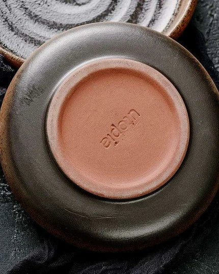 Charming Retro Japanese Stoneware Tableware Set: Ideal Bowls and Plates for Noodles, Soups, and Desserts